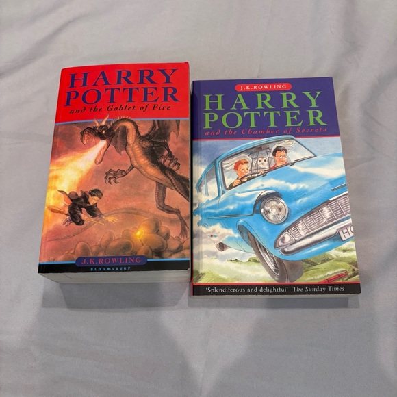 Harry Potter UK Bloomsbury Lot Of 5 Books Chamber Azkaban Goblet Prince - Picture 2 of 8